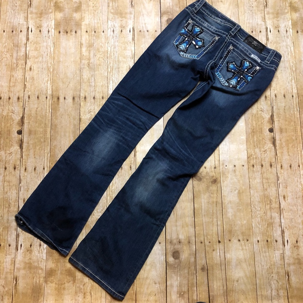 Miss Me Jeans Blue Boot Cut 29 Embellished